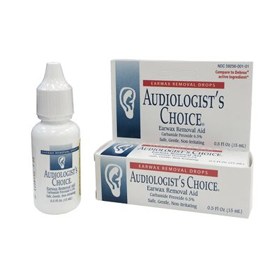 AUDIOLOGIST'S CHOICE® EARWAX REMOVAL DROPS REFILL (0.5OZ BOTTLE)