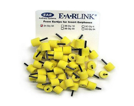 3M 420-2086 E-A-RLINK 3A Standard Yellow Foam Eartips , Pack of 750
