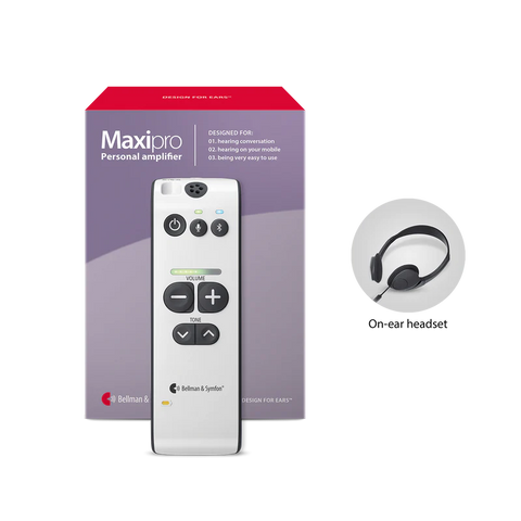 Maxi Pro Personal Amplifier | Incl. Headphones with Mic