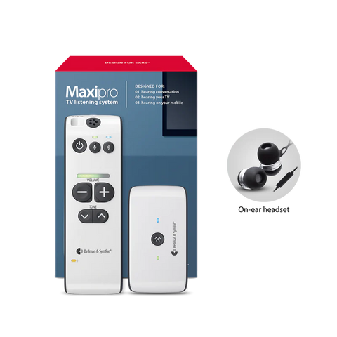 Maxi Pro TV Listening System | incl. Earbuds with Mic