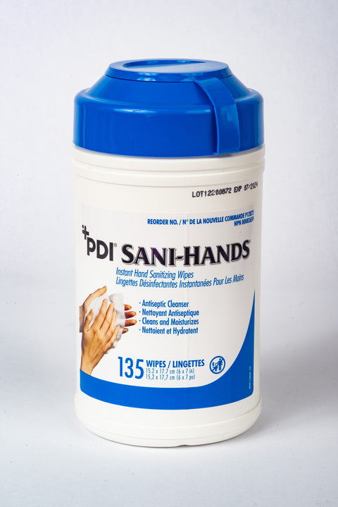 Sani-Hands Instant Hand Sanitizing Wipes, Canister of 135